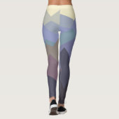 Abstract ontwerp van de Wintergebergten Leggings (Achterkant)