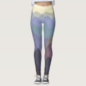 Abstract ontwerp van de Wintergebergten Leggings (Voorkant)
