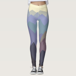 Abstract ontwerp van de Wintergebergten Leggings