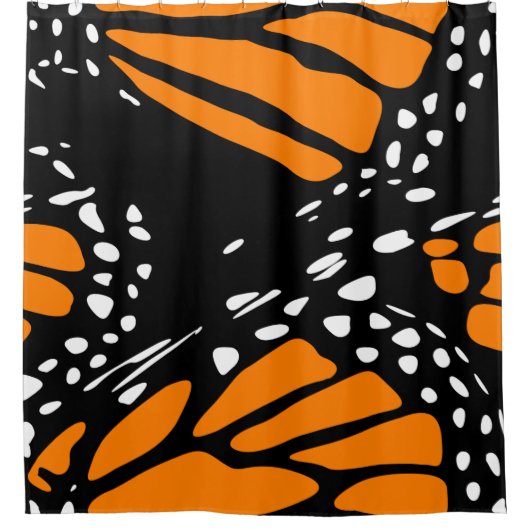 Abstract ontwerp van een monboogvlinder douchegordijn (Voorkant)