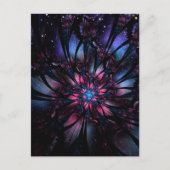 Abstract ontwerp van fractale bloem advieskaart (Voorkant)