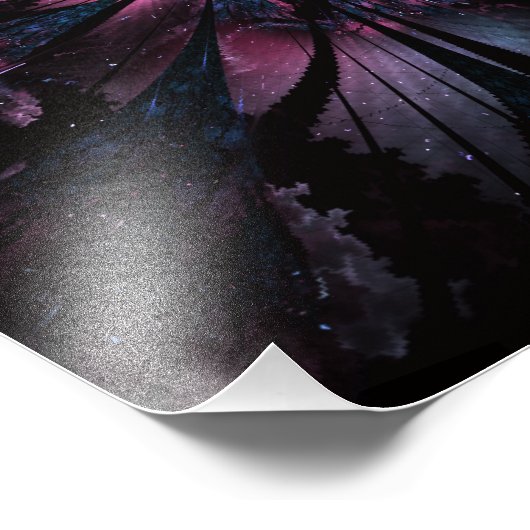 Abstract ontwerp van fractale bloem foto afdruk (Hoek)