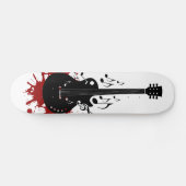 Abstract ontwerp van gitaarskateboard persoonlijk skateboard (Horizontaal)
