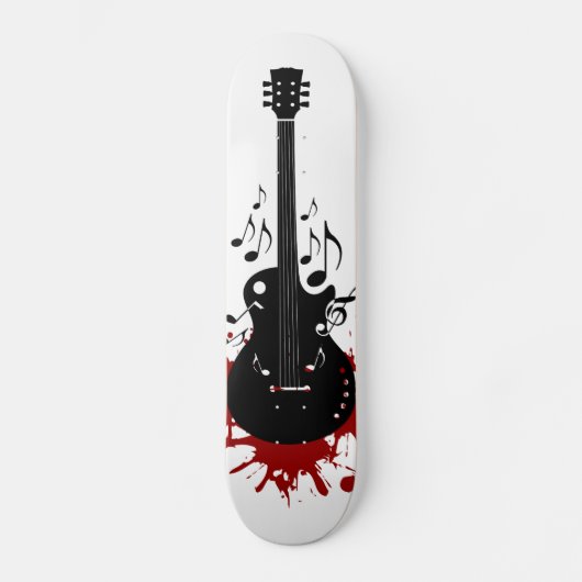 Abstract ontwerp van gitaarskateboard persoonlijk skateboard (Voorkant)