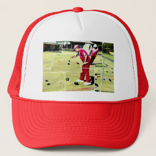 Abstract ontwerp van groene Bowls-olieverf; Trucker Pet