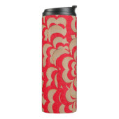 Abstract ontwerp van harten. Valentijnsdag backgro Thermosbeker (Gedraaid links)