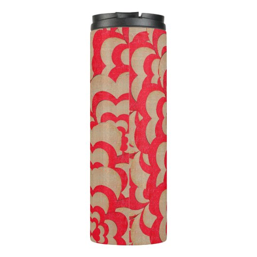 Abstract ontwerp van harten. Valentijnsdag backgro Thermosbeker (Achterkant)