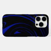 Abstract ontwerp van het marmer-patroon in zwart-w Case-Mate iPhone case (Achterkant (horizontaal))