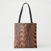 abstract ontwerp van houtwaren tote bag (Voorkant)