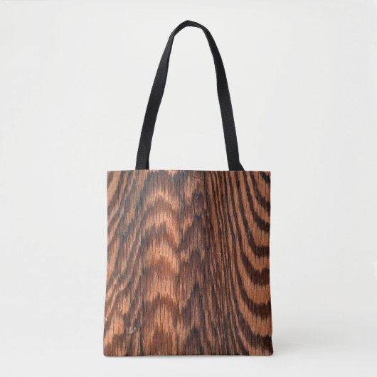 abstract ontwerp van houtwaren tote bag (Voorkant)