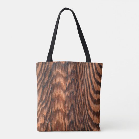 abstract ontwerp van houtwaren tote bag (Achterkant)