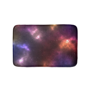 Abstract ontwerp van kosmische ruimte-constellatie badmat
