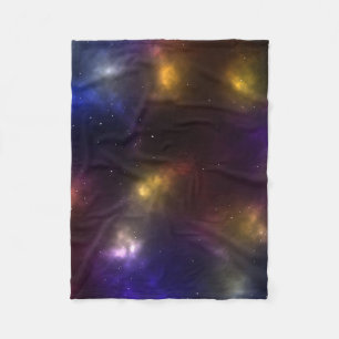 Abstract ontwerp van kosmische ruimte-constellatie fleece deken