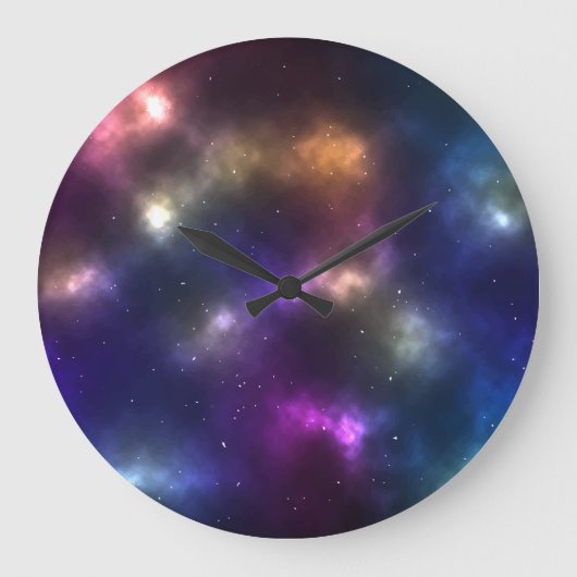 Abstract ontwerp van kosmische ruimte-constellatie grote klok (Voorkant)