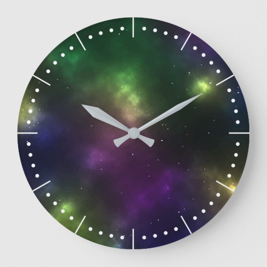 Abstract ontwerp van kosmische ruimte-constellatie grote klok (Voorkant)
