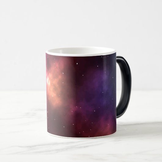 Abstract ontwerp van kosmische ruimte-constellatie magische mok (Voorkant rechts)