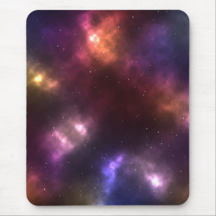 Abstract ontwerp van kosmische ruimte-constellatie muismat
