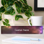 Abstract ontwerp van kosmische ruimte-constellatie naambordje