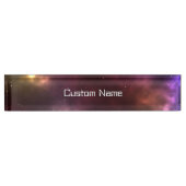 Abstract ontwerp van kosmische ruimte-constellatie naambordje (Voorkant)