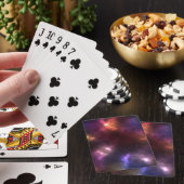 Abstract ontwerp van kosmische ruimte-constellatie pokerkaarten (Insitu)