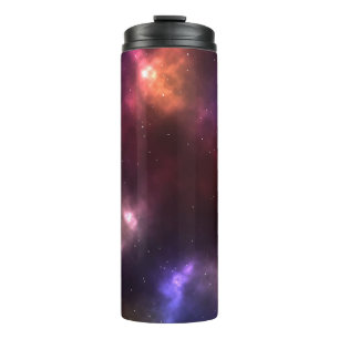 Abstract ontwerp van kosmische ruimte-sterrenbeeld thermosbeker