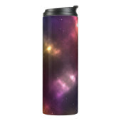 Abstract ontwerp van kosmische ruimte-sterrenbeeld thermosbeker (Gedraaid links)