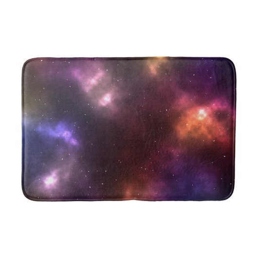 Abstract ontwerp van kosmische ruimteconstellaties badmat (Voorkant)