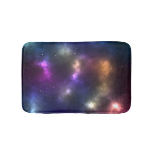 Abstract ontwerp van kosmische ruimteconstellaties badmat