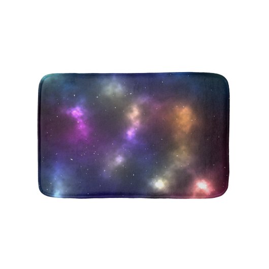 Abstract ontwerp van kosmische ruimteconstellaties badmat (Voorkant)