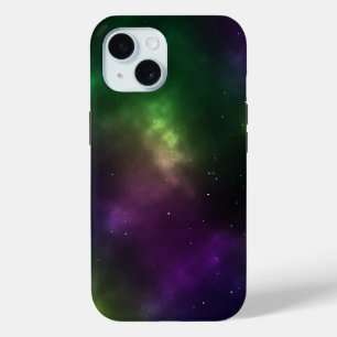 Abstract ontwerp van kosmische ruimteconstellaties iPhone 15 case
