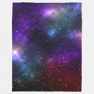 Abstract ontwerp van kosmische ruimteconstellaties fleece deken