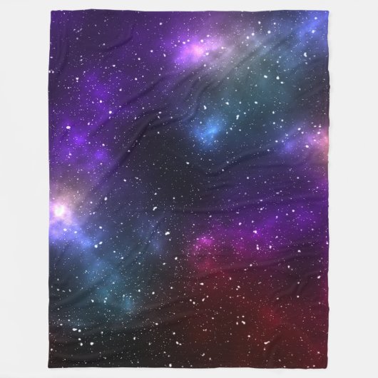 Abstract ontwerp van kosmische ruimteconstellaties fleece deken (Voorkant)