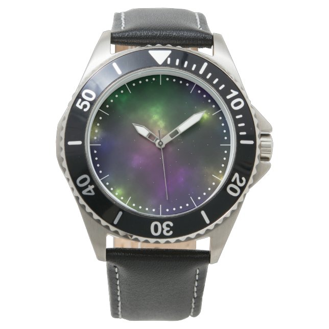 Abstract ontwerp van kosmische ruimteconstellaties horloge (Voorkant)