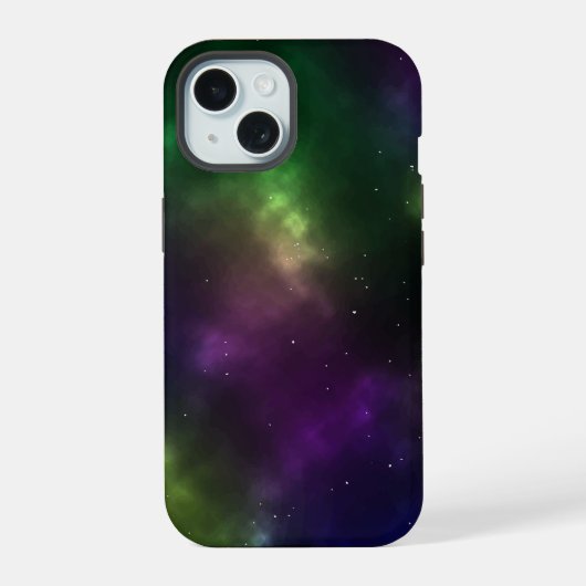 Abstract ontwerp van kosmische ruimteconstellaties iPhone 15 case (Achterkant)