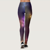Abstract ontwerp van kosmische ruimteconstellaties leggings (Achterkant)