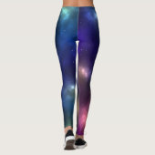 Abstract ontwerp van kosmische ruimteconstellaties leggings (Achterkant)