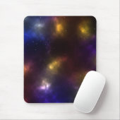 Abstract ontwerp van kosmische ruimteconstellaties muismat (Met muis)