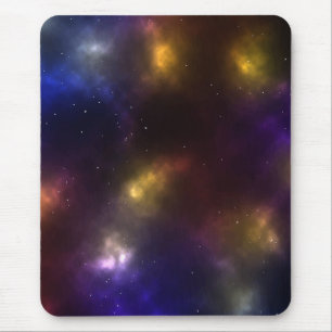Abstract ontwerp van kosmische ruimteconstellaties muismat