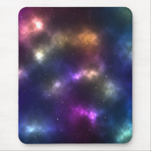 Abstract ontwerp van kosmische ruimteconstellaties muismat