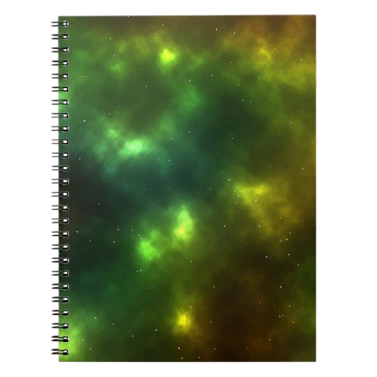 Abstract ontwerp van kosmische ruimteconstellaties notitieboek (Voorkant)