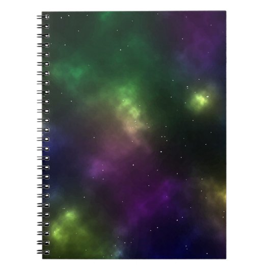 Abstract ontwerp van kosmische ruimteconstellaties notitieboek (Voorkant)