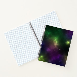 Abstract ontwerp van kosmische ruimteconstellaties notitieboek