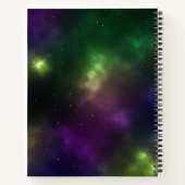 Abstract ontwerp van kosmische ruimteconstellaties notitieboek (Achterkant)
