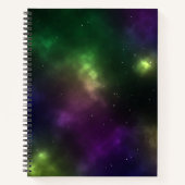 Abstract ontwerp van kosmische ruimteconstellaties notitieboek (Voorkant)