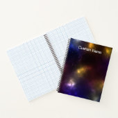 Abstract ontwerp van kosmische ruimteconstellaties notitieboek (Binnen)