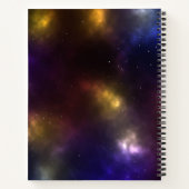 Abstract ontwerp van kosmische ruimteconstellaties notitieboek (Achterkant)
