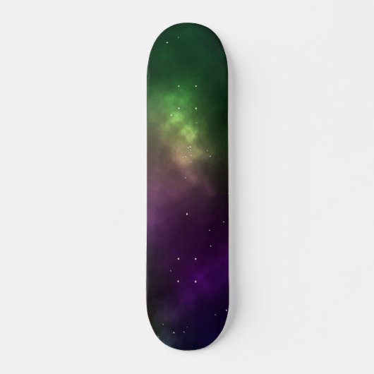 Abstract ontwerp van kosmische ruimteconstellaties persoonlijk skateboard (Voorkant)