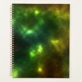 Abstract ontwerp van kosmische ruimteconstellaties planner (Voorkant)
