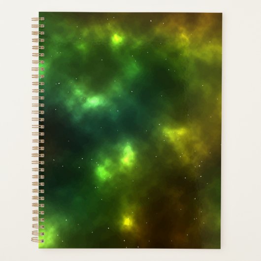 Abstract ontwerp van kosmische ruimteconstellaties planner (Voorkant)