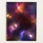 Abstract ontwerp van kosmische ruimteconstellaties planner (Voorkant)